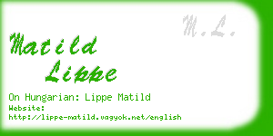 matild lippe business card